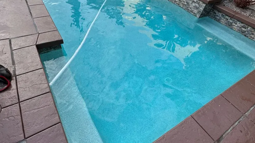 Poolside at golden hour