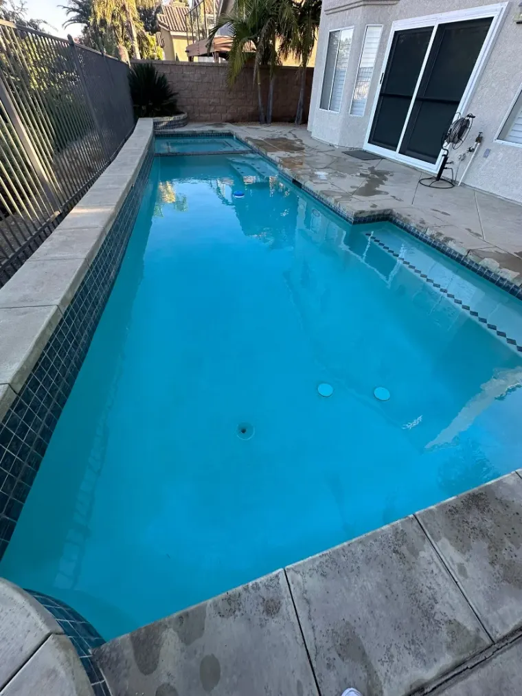 Clean pool, ready to swim