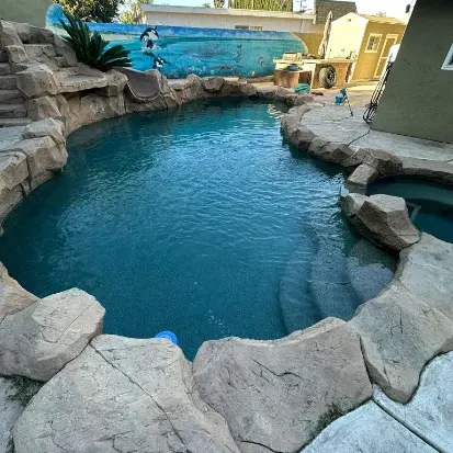 Recent pool job in Burbank, CA