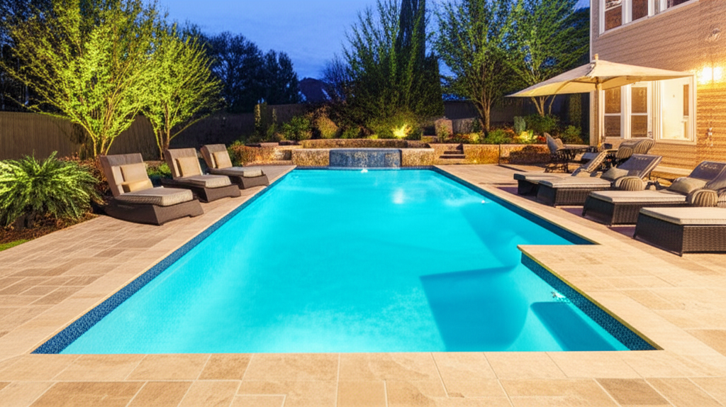 &ndash; Generate a high-quality, relevant image prompt for: Pool Remodeling: Transform Your Yard, Stunning