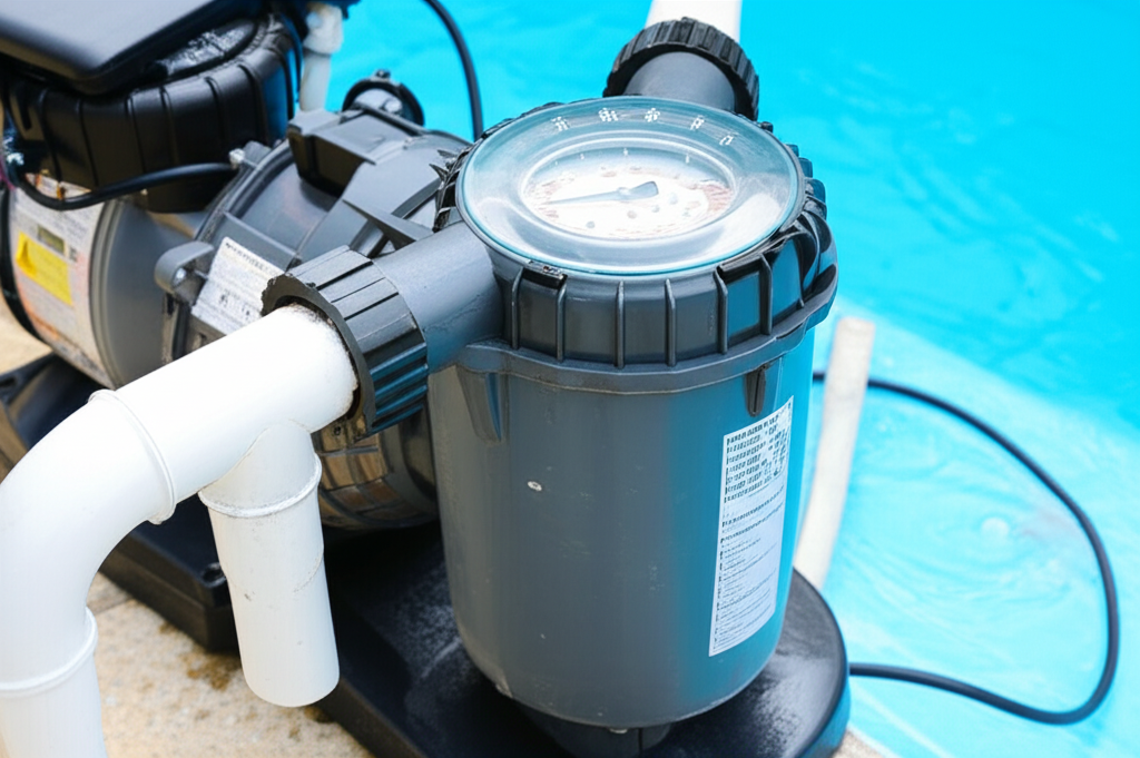 – Generate a high-quality, relevant image prompt for: Pool Pump Care: Ultimate, Easy Maintenance
–