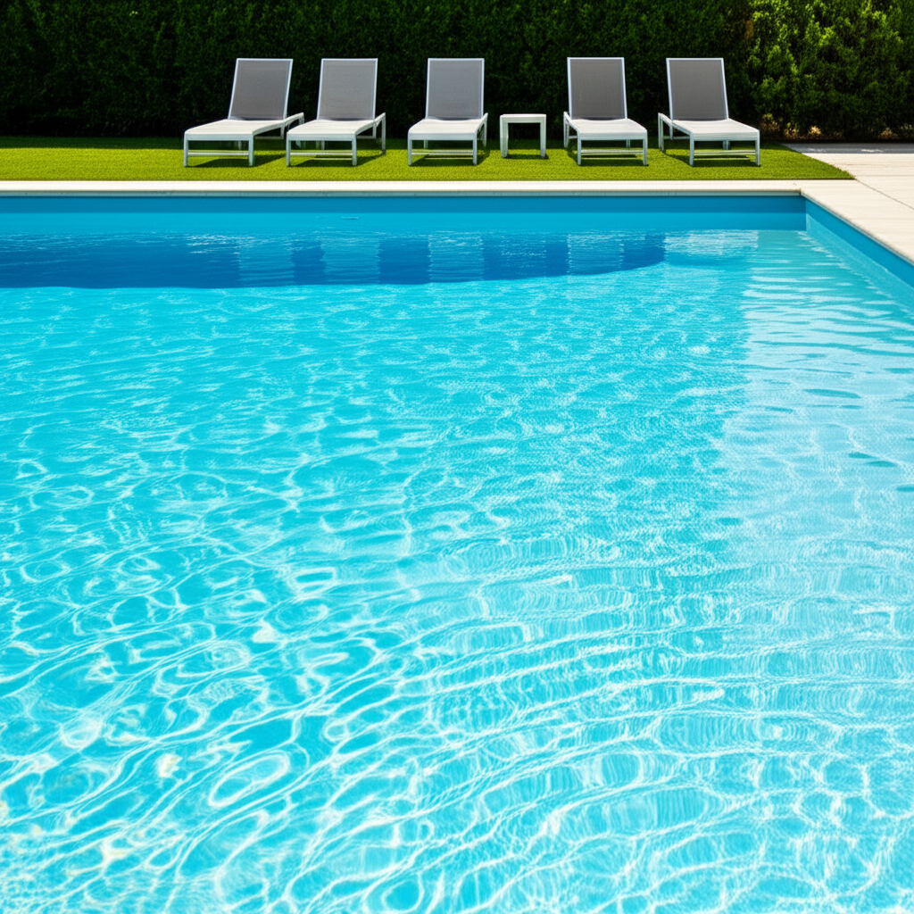 – Generate a high-quality, relevant image prompt for: Concrete Pool: Ultimate Effortless Care
– do