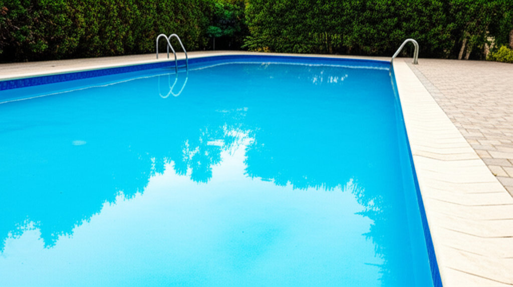 &ndash; Generate a high-quality, relevant image prompt for: Leaf Removal: Stunningly Clean Pool
&ndash; do not