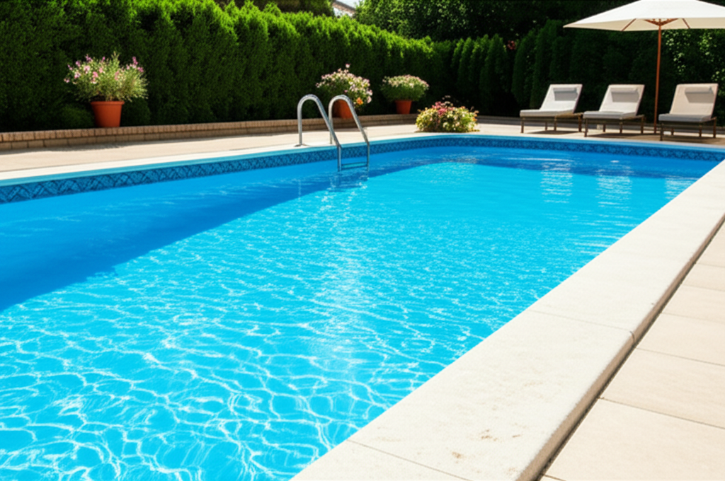 – Generate a high-quality, relevant image prompt for: Pool Shock: Ultimate Guide for a Perfect Pool