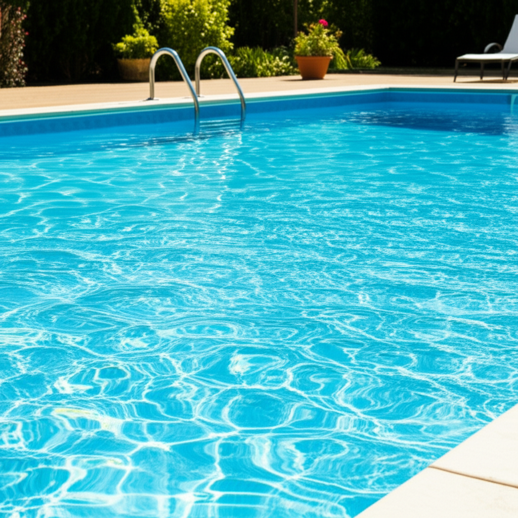 – Generate a high-quality, relevant image prompt for: Ozone Pool Systems: Ultimate Clean Pool Water