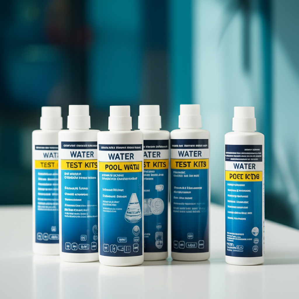 – Generate a high-quality, relevant image prompt for: Water Test Kits: Instant, Accurate Pool Water.