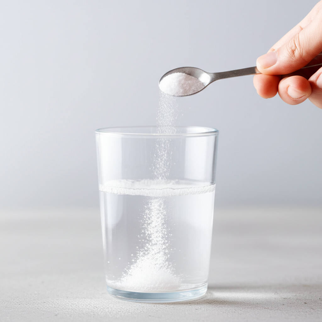– Generate a high-quality, relevant image prompt for: Raise Alkalinity: Effortless Baking Soda Secre