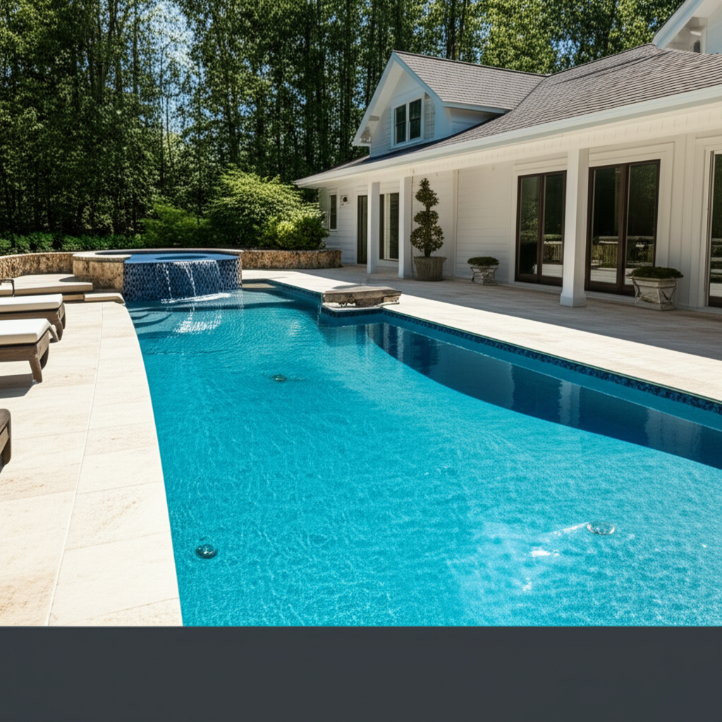 – Generate a high-quality, relevant image prompt for: Concrete Pool: Uncover Essential Pros & Cons