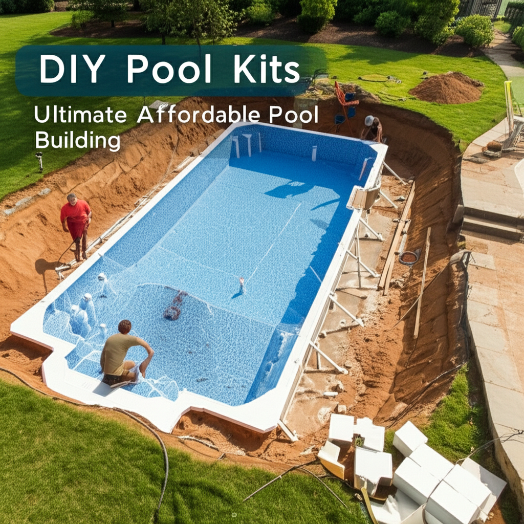 – Generate a high-quality, relevant image prompt for: DIY Pool Kits: Ultimate Affordable Pool Buildi