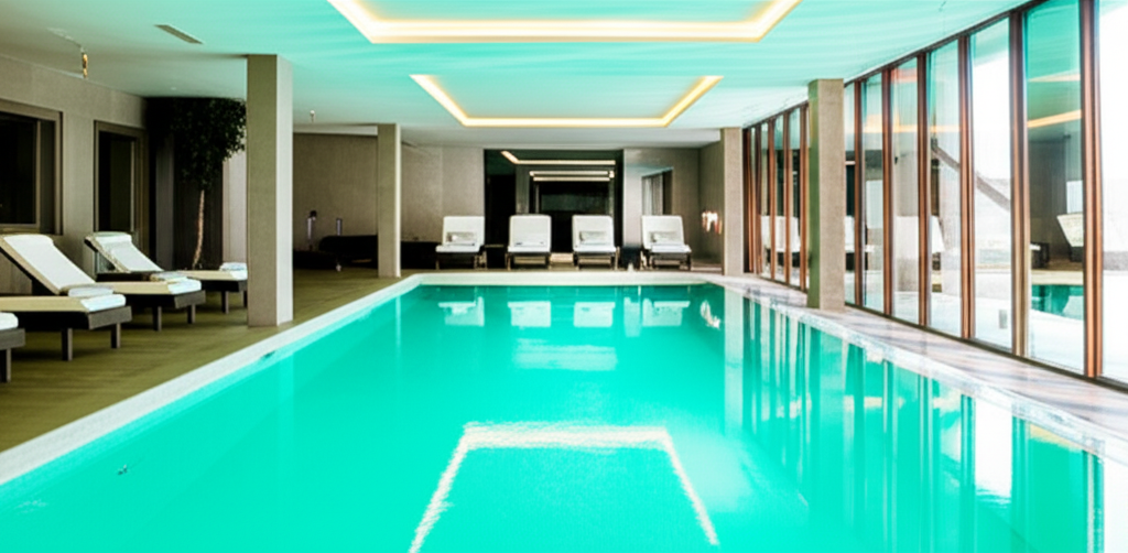 – Generate a high-quality, relevant image prompt for: Indoor Pool: Stunning Dream Designs
– do not