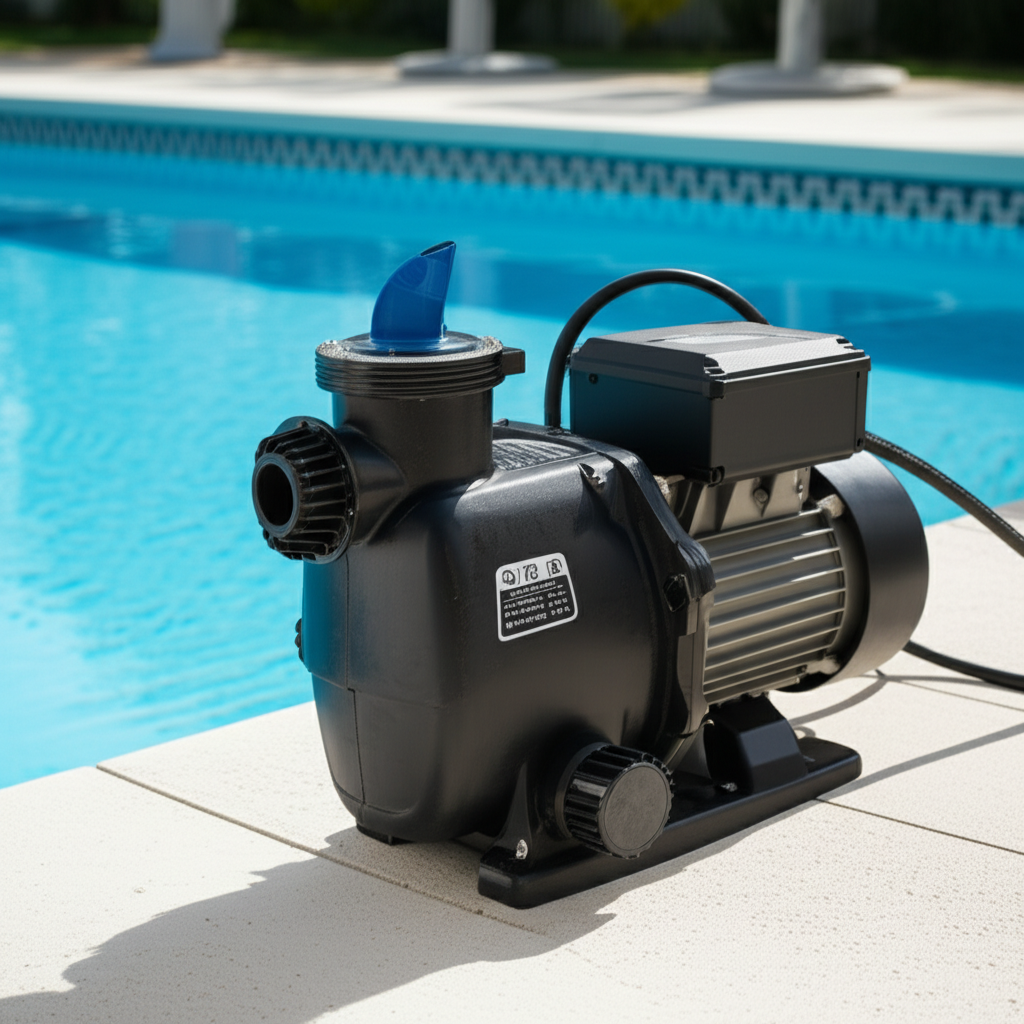 &ndash; Generate a high-quality, relevant image prompt for: New Pool Pump: Ultimate Upgrade, Effortless Po