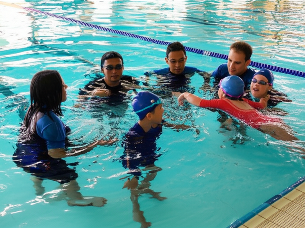 &ndash; Generate a high-quality, relevant image prompt for: Swimming Lessons: Essential & Safe for Kids
&ndash;