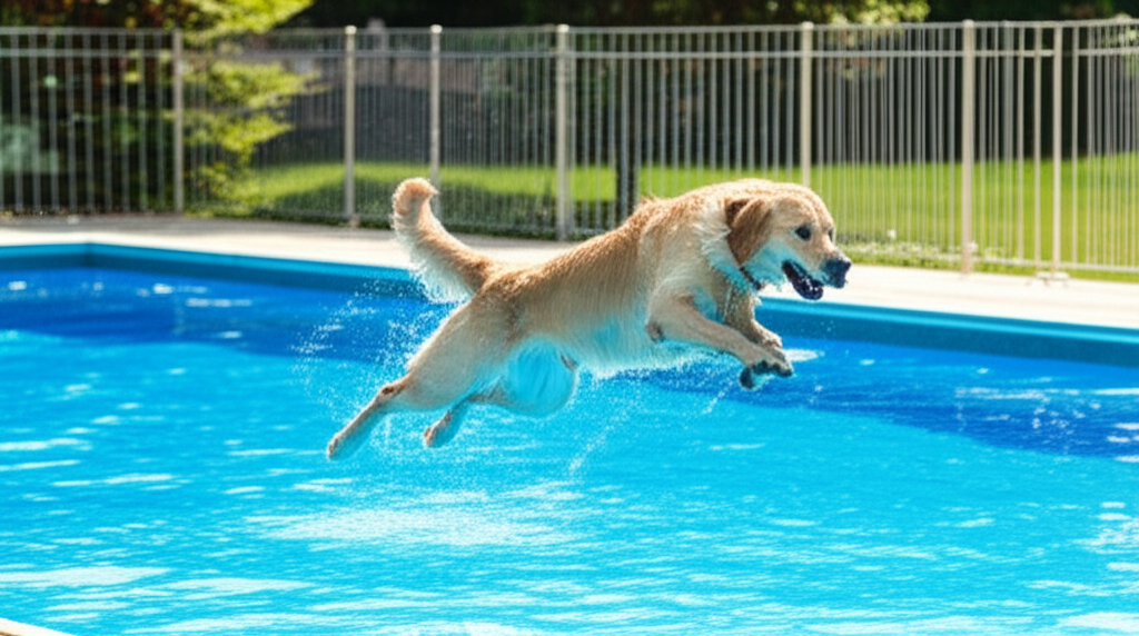 &ndash; Generate a high-quality, relevant image prompt for: Pet Safety: Foolproof Pool Tips for Dogs
&ndash; do